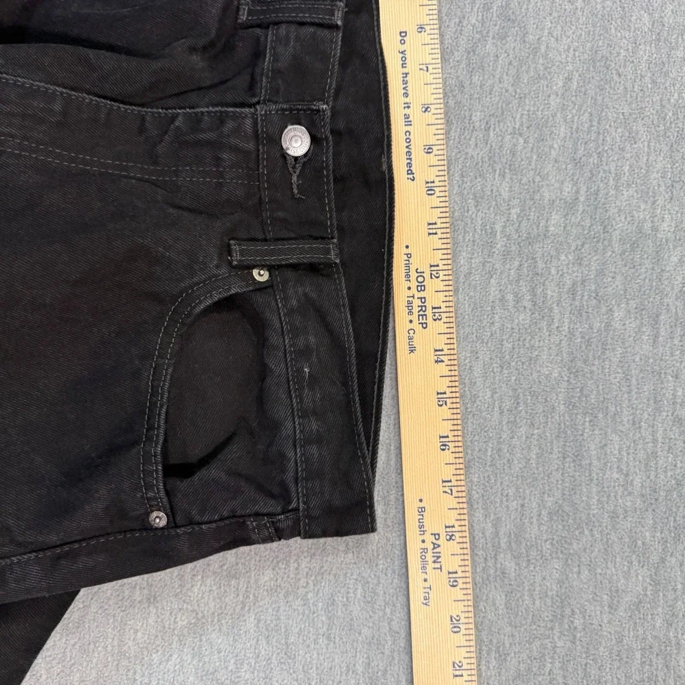 Levis 505 Jeans Mens 36x30 Black Regular‎ Straight Mid Rise Medium Wash